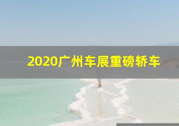 2020广州车展重磅轿车