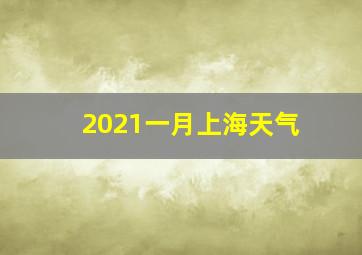 2021一月上海天气