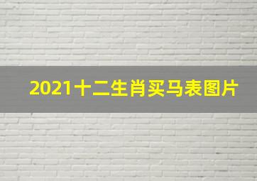 2021十二生肖买马表图片