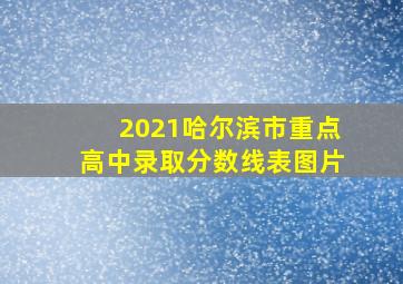 2021哈尔滨市重点高中录取分数线表图片