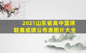 2021山东省高中篮球联赛成绩公布表图片大全