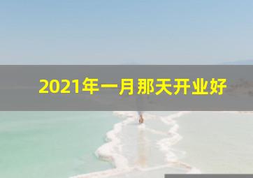 2021年一月那天开业好