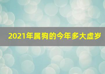 2021年属狗的今年多大虚岁