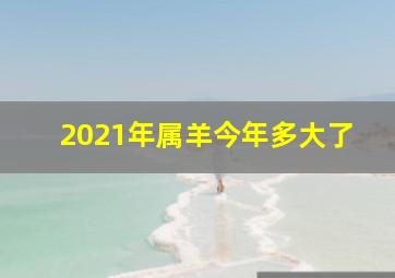 2021年属羊今年多大了