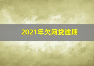 2021年欠网贷逾期