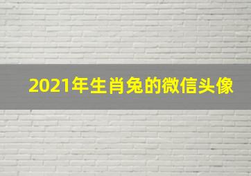 2021年生肖兔的微信头像