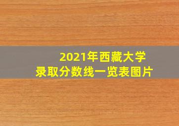 2021年西藏大学录取分数线一览表图片