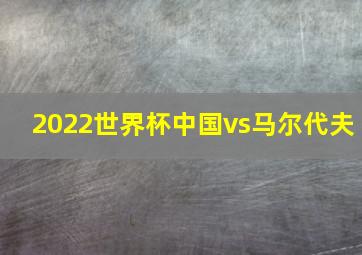 2022世界杯中国vs马尔代夫