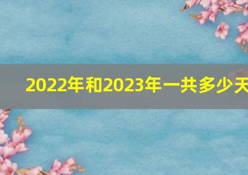 2022年和2023年一共多少天