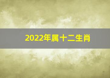 2022年属十二生肖