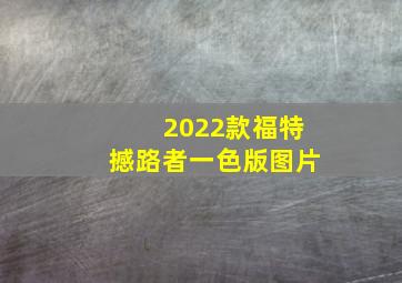 2022款福特撼路者一色版图片