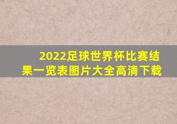 2022足球世界杯比赛结果一览表图片大全高清下载