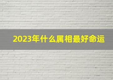 2023年什么属相最好命运