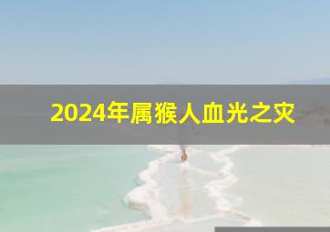 2024年属猴人血光之灾