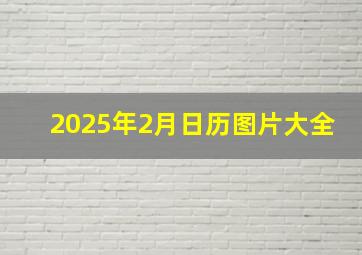 2025年2月日历图片大全