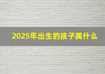 2025年出生的孩子属什么