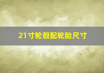 21寸轮毂配轮胎尺寸