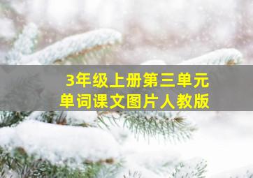 3年级上册第三单元单词课文图片人教版