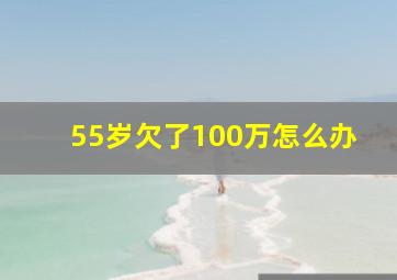 55岁欠了100万怎么办