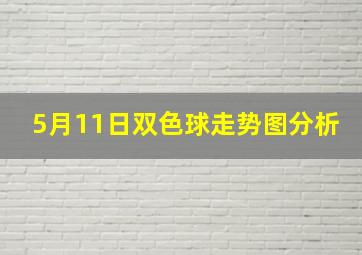 5月11日双色球走势图分析