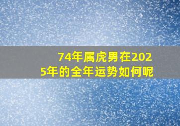 74年属虎男在2025年的全年运势如何呢