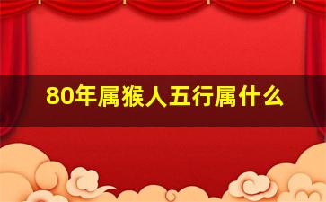 80年属猴人五行属什么