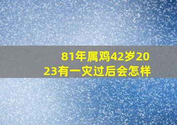 81年属鸡42岁2023有一灾过后会怎样