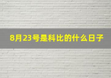 8月23号是科比的什么日子