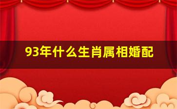 93年什么生肖属相婚配