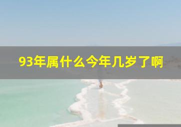 93年属什么今年几岁了啊