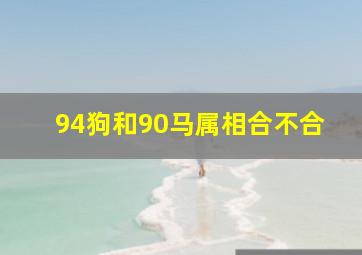 94狗和90马属相合不合