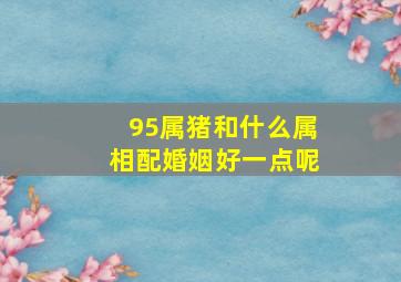 95属猪和什么属相配婚姻好一点呢