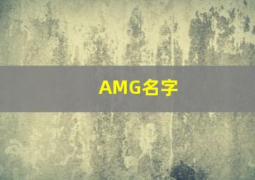 AMG名字