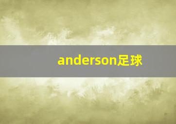 anderson足球