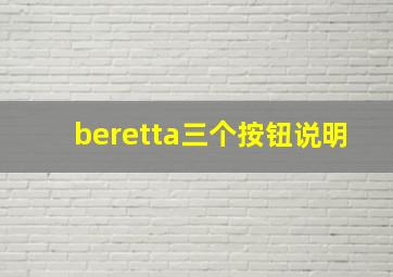 beretta三个按钮说明