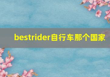 bestrider自行车那个国家