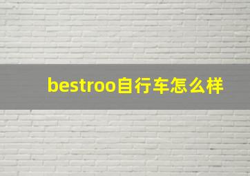 bestroo自行车怎么样