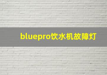 bluepro饮水机故障灯