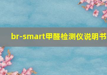 br-smart甲醛检测仪说明书