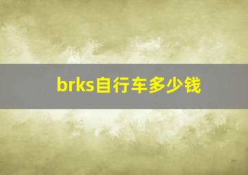 brks自行车多少钱