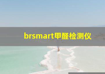 brsmart甲醛检测仪