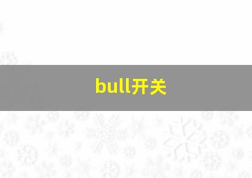 bull开关