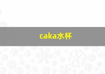 caka水杯