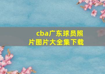 cba广东球员照片图片大全集下载