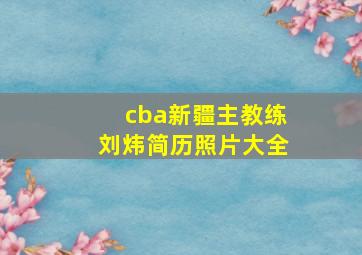 cba新疆主教练刘炜简历照片大全