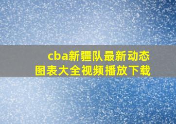 cba新疆队最新动态图表大全视频播放下载