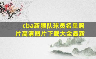 cba新疆队球员名单照片高清图片下载大全最新