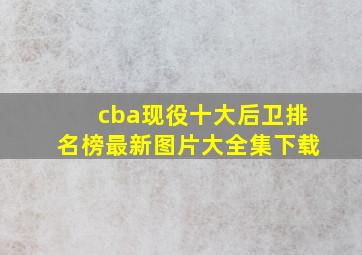 cba现役十大后卫排名榜最新图片大全集下载