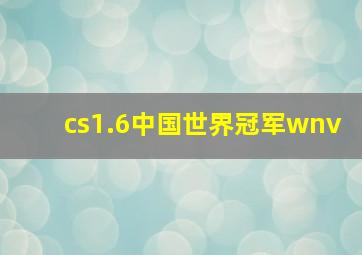 cs1.6中国世界冠军wnv