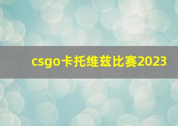 csgo卡托维兹比赛2023